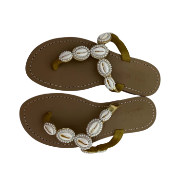 Bills  Womens  Size 10 Sandals Gold / White 