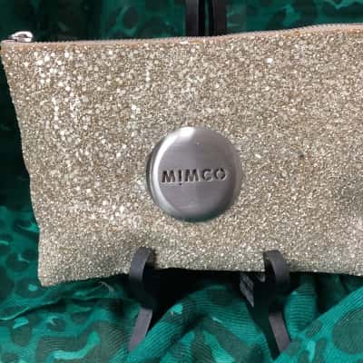 Mimco Womens Clutch Beige / Gold 
