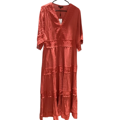 Caroline Morgan Womens  Size 16 Lace Maxi Dress Burnt Orange RRP $119.95