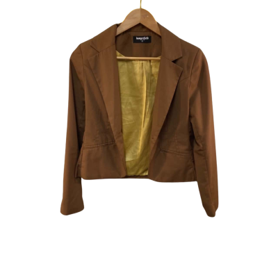 Dangerfield Womens  Size 8 Suit Jacket Brown 