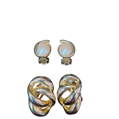  2 x Womens Clip on  Earrings  
