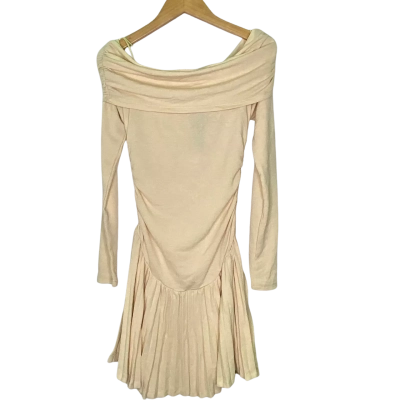 Lioness Womens  Size 8 Long Sleeve Dress Beige 