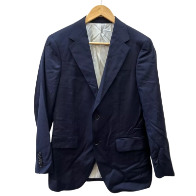 Brent Wilson Mens Size 35/32 Navy Blue Suit Jacket 