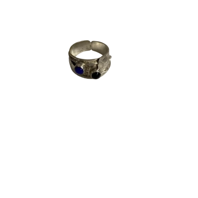 Womens 925 Sterling Silver Adjustable Wide Band Ring