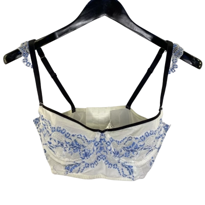 Intimo Womens  Size 12 Bra Blue / White 