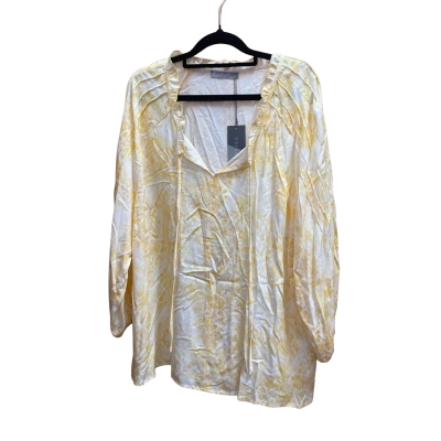 Katies Womens  Size 14 Long Sleeve Shirt Yellow 