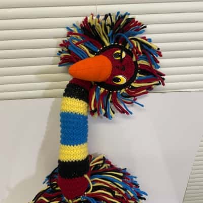 Giant Hand Knitted EMU 