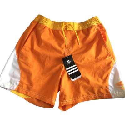 BNWT Adidas Mens Boardshorts Orange / White / Yellow     HTH1
