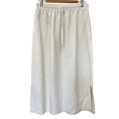 The Ark White/Yellow Striped Skirt Size M
