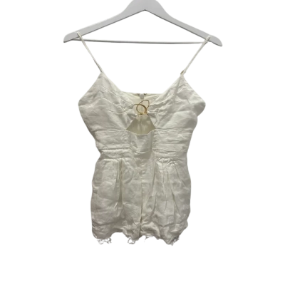 AJE Womens  Size 12 Playsuit White 