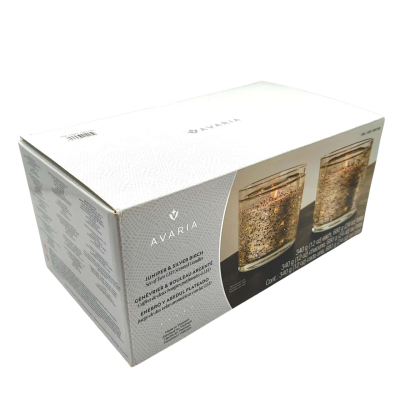 Avaria Juniper & Silver Birch - Set Of 2 LED Scented Candles  - (brica cubes)