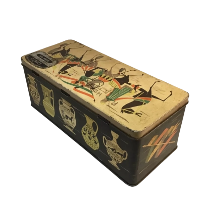 Vintage Biscuit Tin Scribbans- Kemp Approx 22 x 8cm