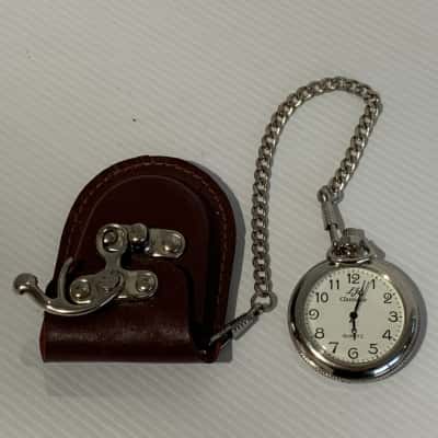 Classique Open Face Pocket Watch & Chain Set