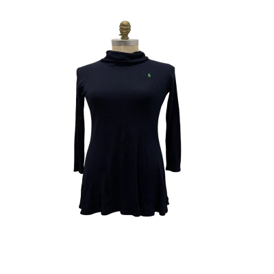 Polo Ralph Lauren Womens  Size L Long Sleeve Dress Navy Blue 