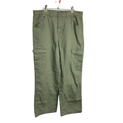 Divided H&M 100% Cotton Green Cargo Pant