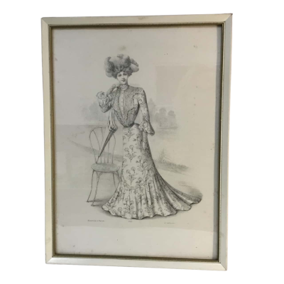 Vintage Bonneville et Barret Picture Approx 36 x 35cm