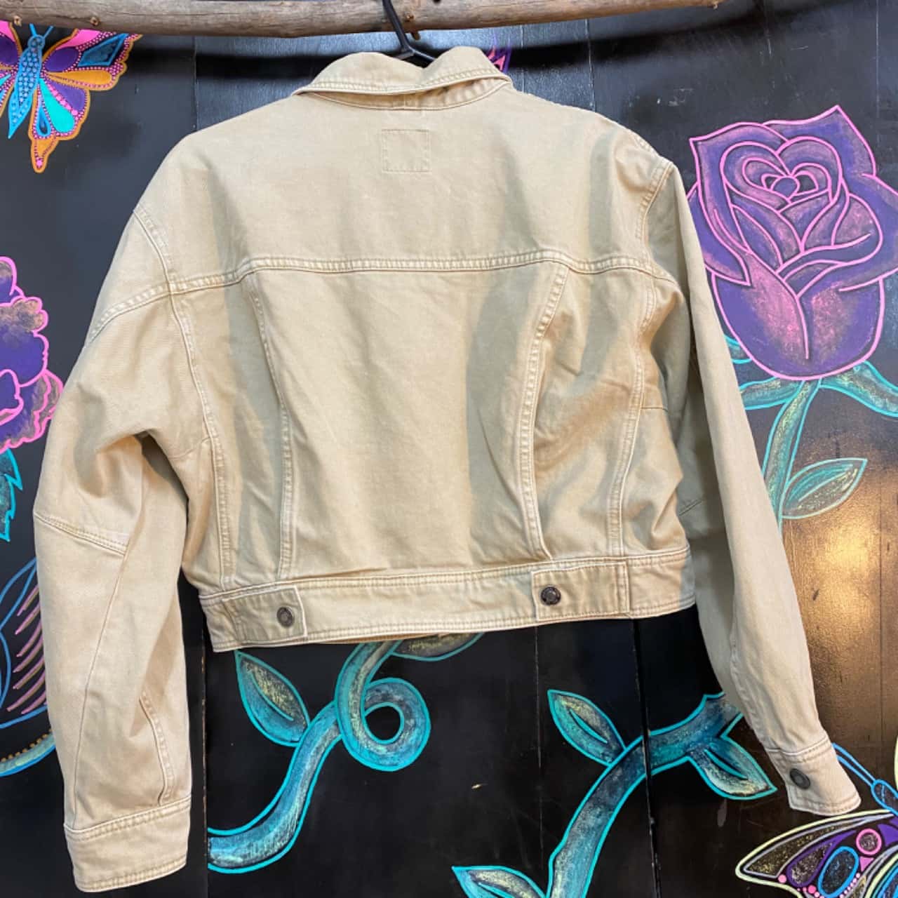 Sportsgirl Womens Size 8 Button Up Beige Jacket (s)