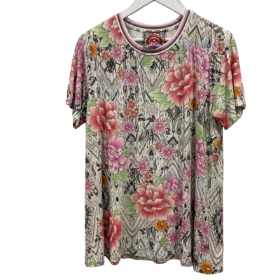 Johnny Was Womens  Size XL Short Sleeve Top Multicoloured 