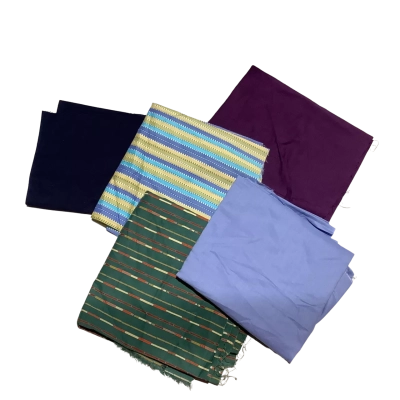 5 pieces Asstd Fabric To Suit Quilting. ( Less than a metre in total).   Fab5