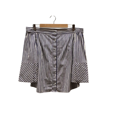 Veronika Maine Womens  Size 12 Navy & White Top