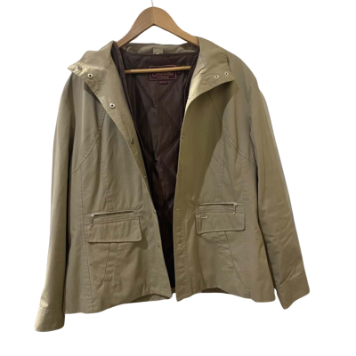 Driza-Bone Womens  Size 18 Winter Jacket Beige / Brown 
