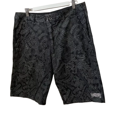 Dexter Mens  Size 34 Tailored Shorts Black  / Pattern 