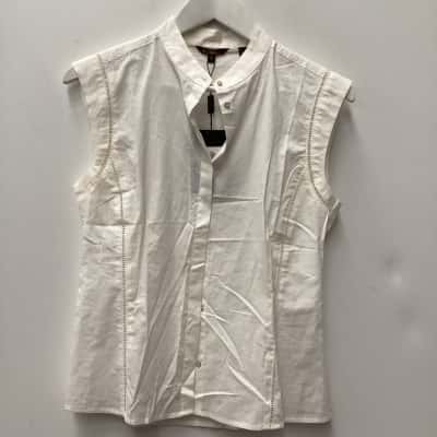 Ben Sherman Womens Sleeveless Top Cream 
