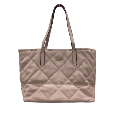 Guess Womens Quilted Handbag Dusty Pink  