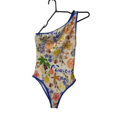 Sheike Womens  Size 8  Multicoloured / Blue / Cream /  Green / Orange / Yellow  Onepiece Bathers 
