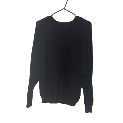 Womens Guess Size M Crew Neck Jumper Black  