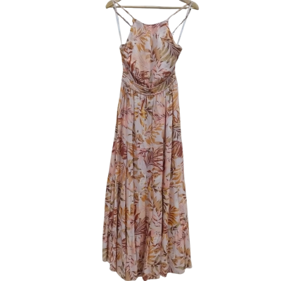Forever New Womens Size 10 Floral Dress Beige / Orange (6)