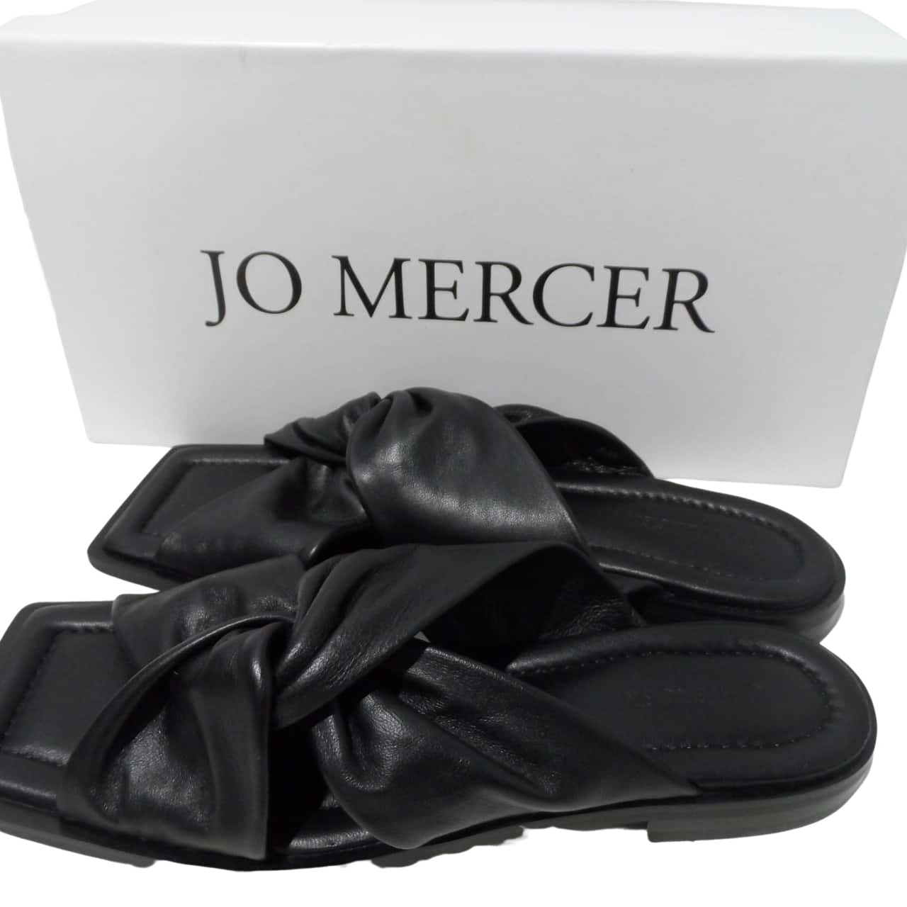 Jo Mercer Womens Size 36 Hadley Black Leather Flat(s)