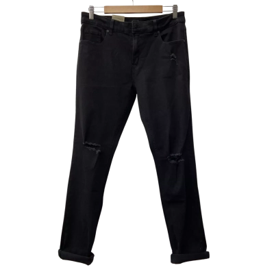 Jay Jays Slim Rip Jeans in Black Size 34