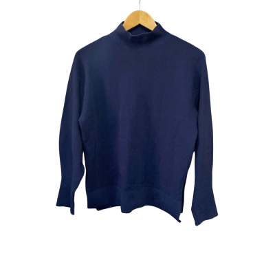 Camilla & Marc Womens  Size S Long Sleeve Top Navy Blue 