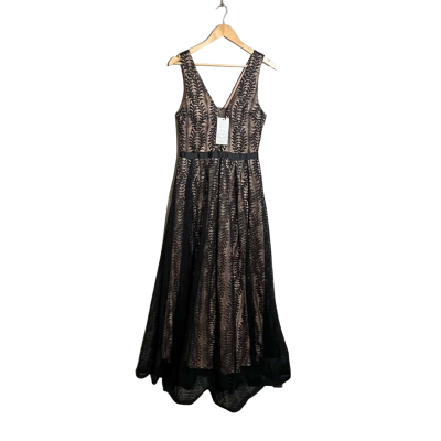 Vera Wang Womens  Size L  Black  / Nude Formal Dress