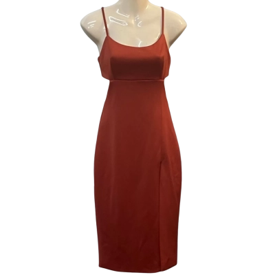Showpo Womens  Size 6 Midi Dress Brown 