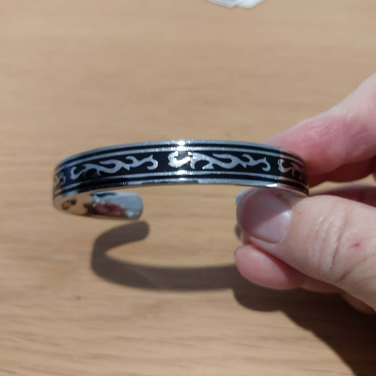 Mens Silver Metal Cuff Bracelet(s)