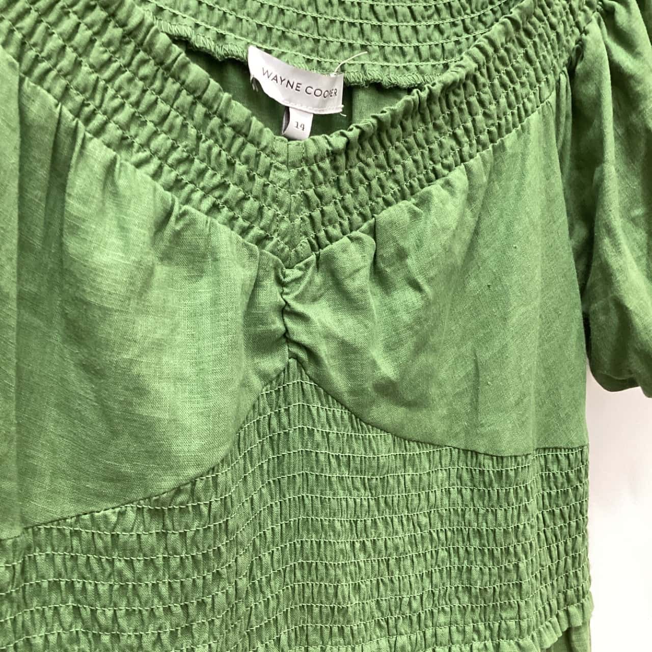 Wayne Cooper Womens Size 14 Midi Dress Green (s) - Used Very Good | Salvos  Stores