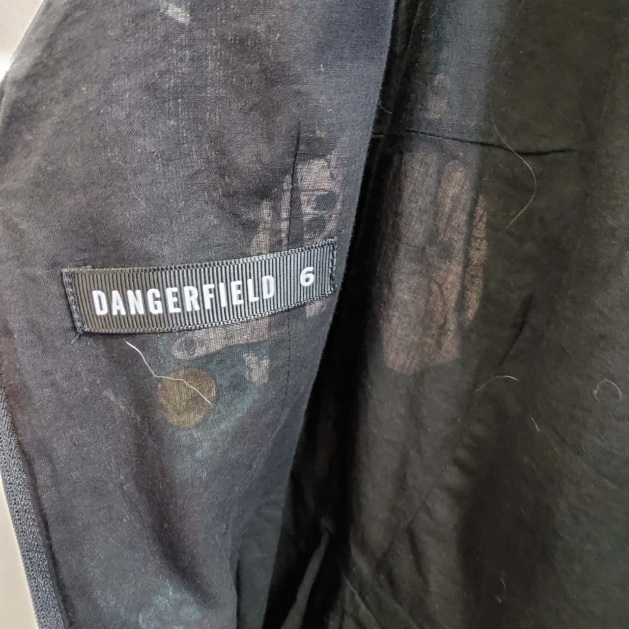 Dangerfield Womens Size 6 Sleeveless Dress Blue / Navy Blue / Nude ...