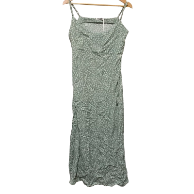 Ghanda Womens  Size L Floral Dress Green 