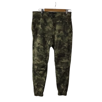 Cotton On Mens Size 32 / 81 Khaki / Beige Camouflage Urban Jogger Pants