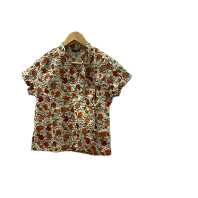 C-Nikki Womens  Size S Floral Top Animal print / Burnt Orange / Floral / White 