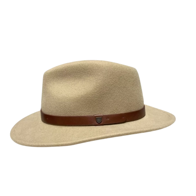 Brixton Womens  Size M Fedora Beige / Brown 