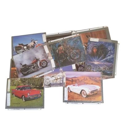 A4 Posters of  - 15 Vintage Bikes, 2 Indian Chiefs, 4 Vintage Cars