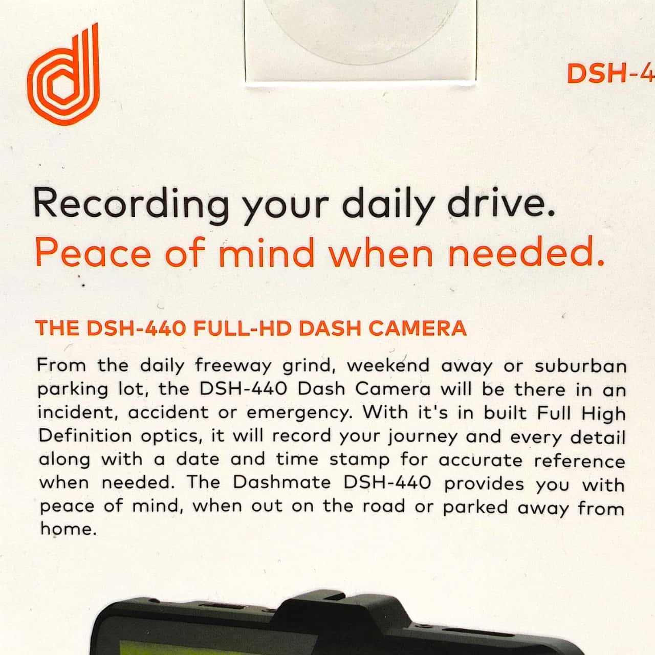 Dashmate DSH-410 HD Dash Camera With 2.4" LCD Screen & Motion Detection ...