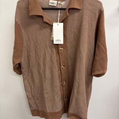 Ghanda Men’s  Size XL Short Sleeve Collared Shirt *NEW WITH TAGS RRP $69.95