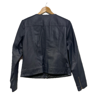 Queenspark Womens Jacket Size 12 Navy Blue 