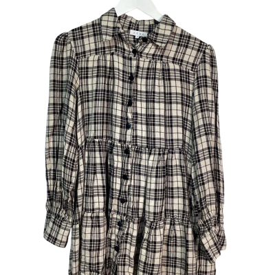 AERE Womens  Size 14 Black  / Checked Dress