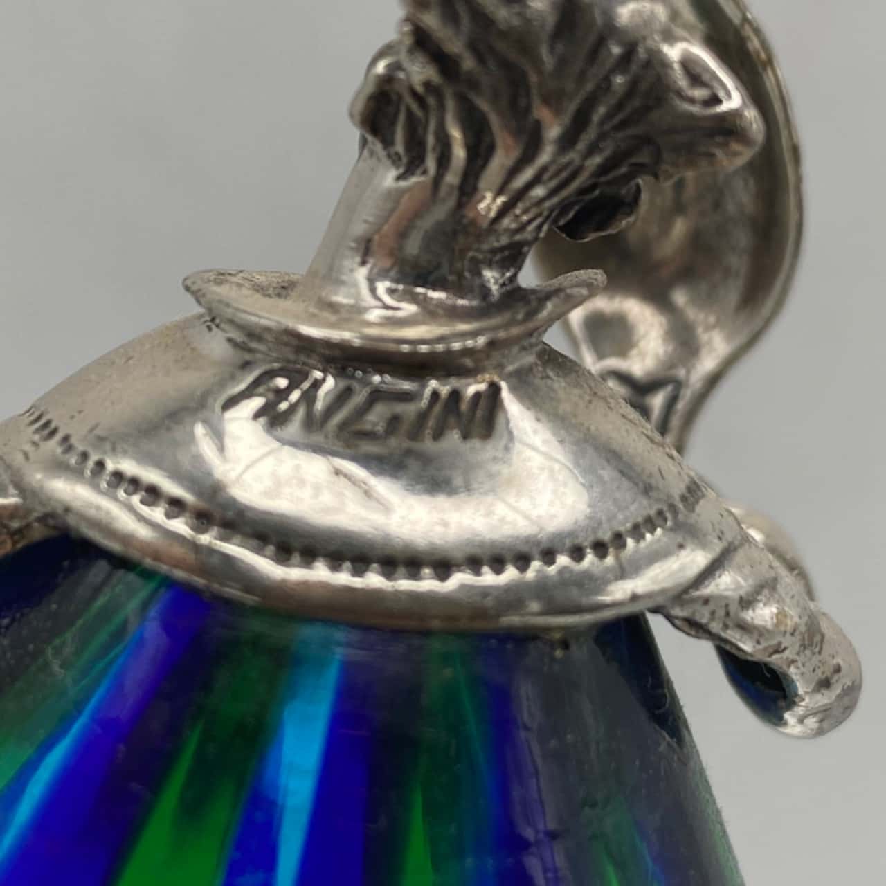 Rare Murano Glass and 800 Silver Clown Figurine from the Pagliacci