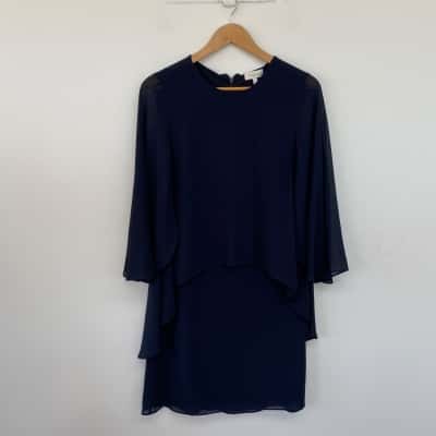 Capture Steel Layered Mini Dress Size 8 